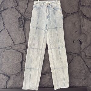 PacSun 90s Boyfriend Patchwork Jeans size 24 with 32 inch inseam